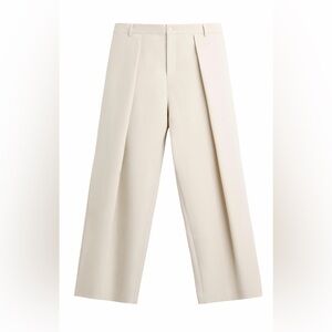 Zara Pleated Wide-Leg Trousers